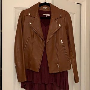 GENUINE BROWN LEATHER JACKET